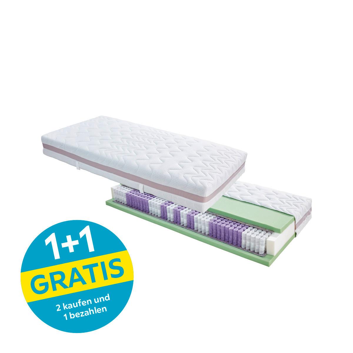 Taschenfederkernmatratze Superior Dream 90x200cm H3 - Weiß, KONVENTIONELL, Textil (90/200cm) - Primatex Deluxe