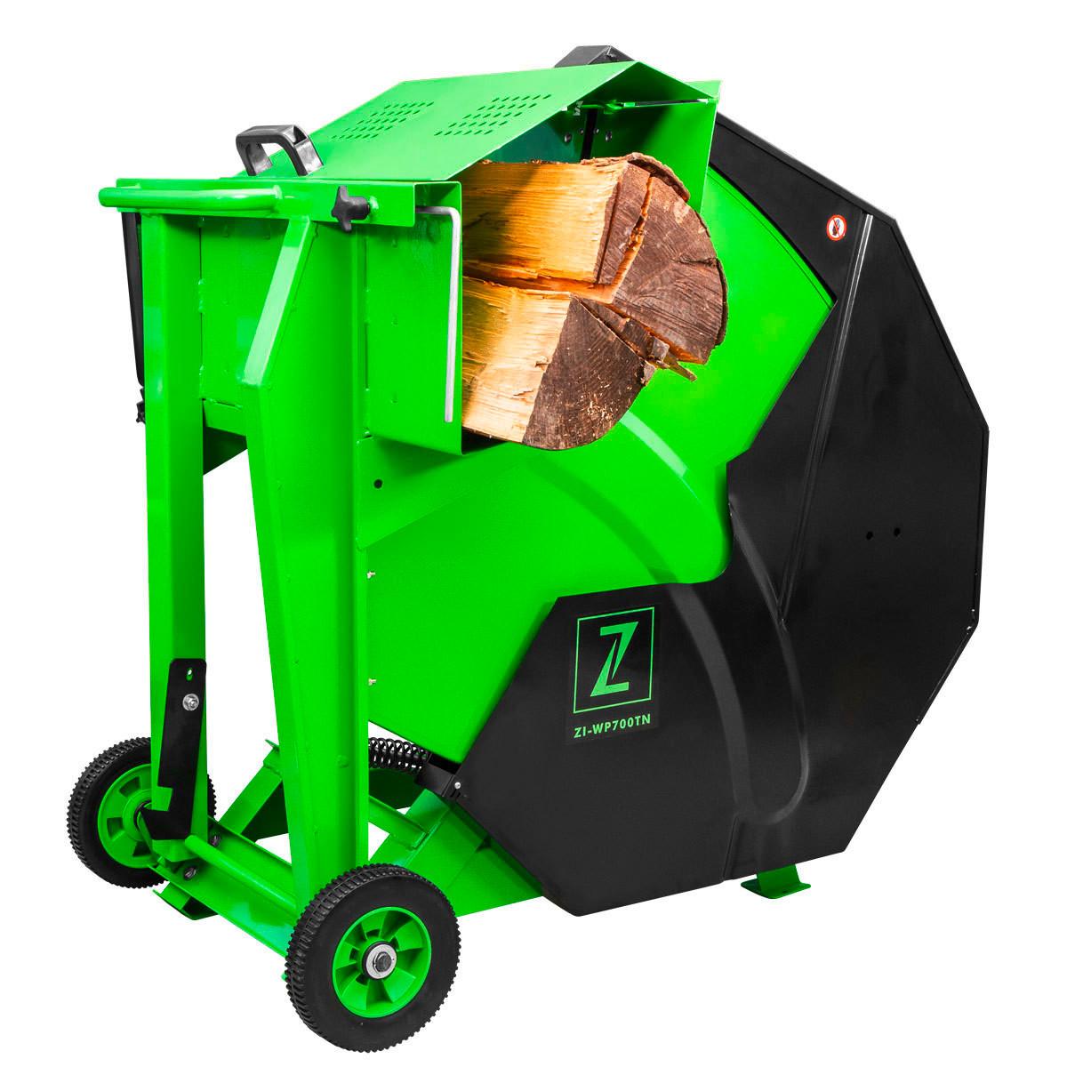 Wippkreissäge Zi-Wp700tn Mit Transporträder, Netzbetrieb - Grün, Basics, Metall (70/117,5/118,5cm) - Zipper