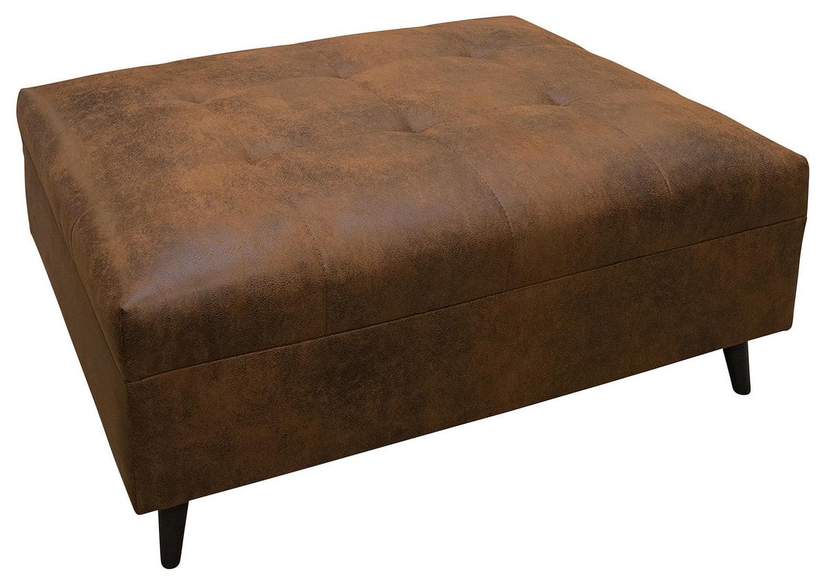 Ecksofa Pruno, Braun S: 174x247 Cm - Schwarz/Braun, Design, Textil (174/247cm) - MID.YOU