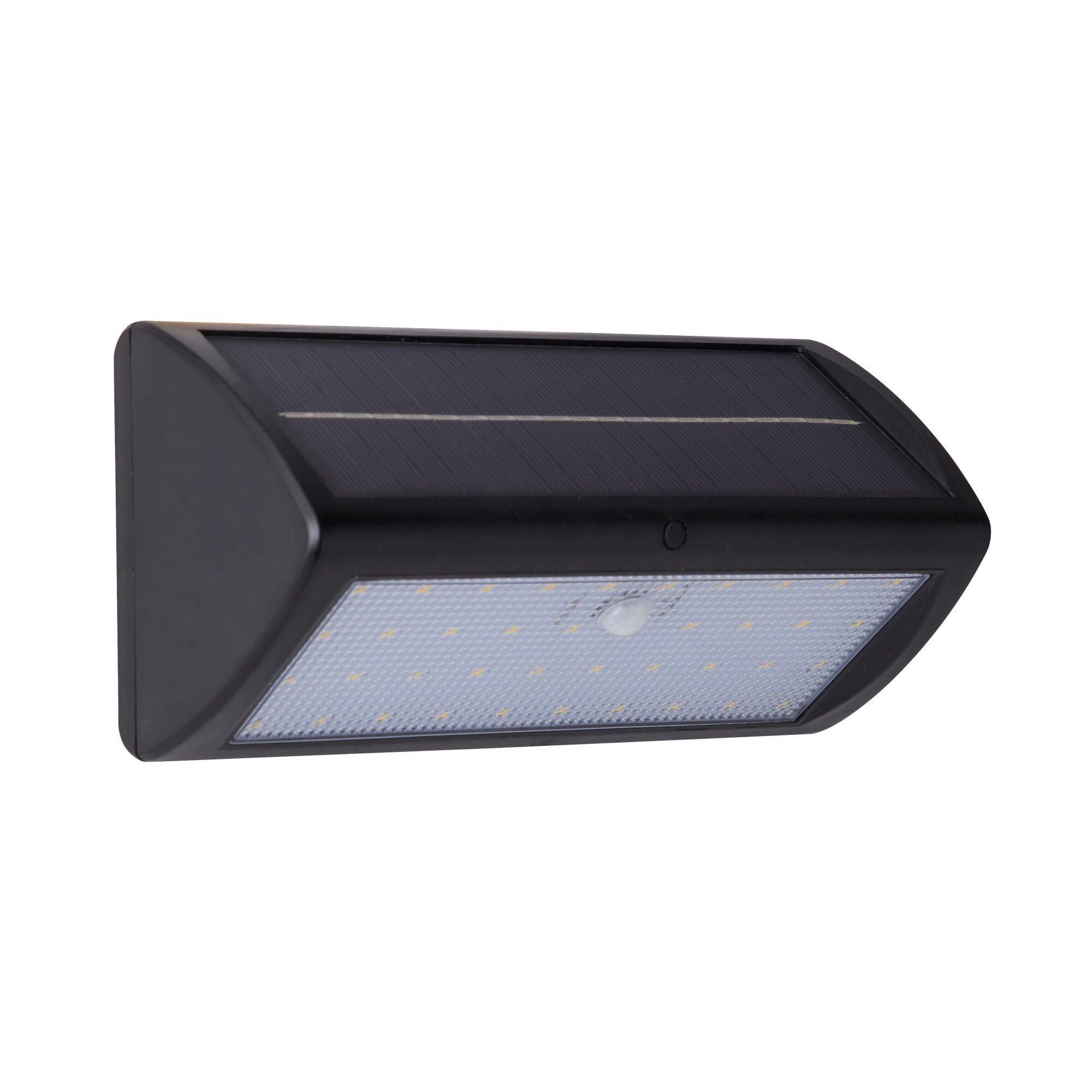 Solarleuchte 67422bk-Pir Solar - Schwarz, Basics, Kunststoff (15,5/14,5/17cm)