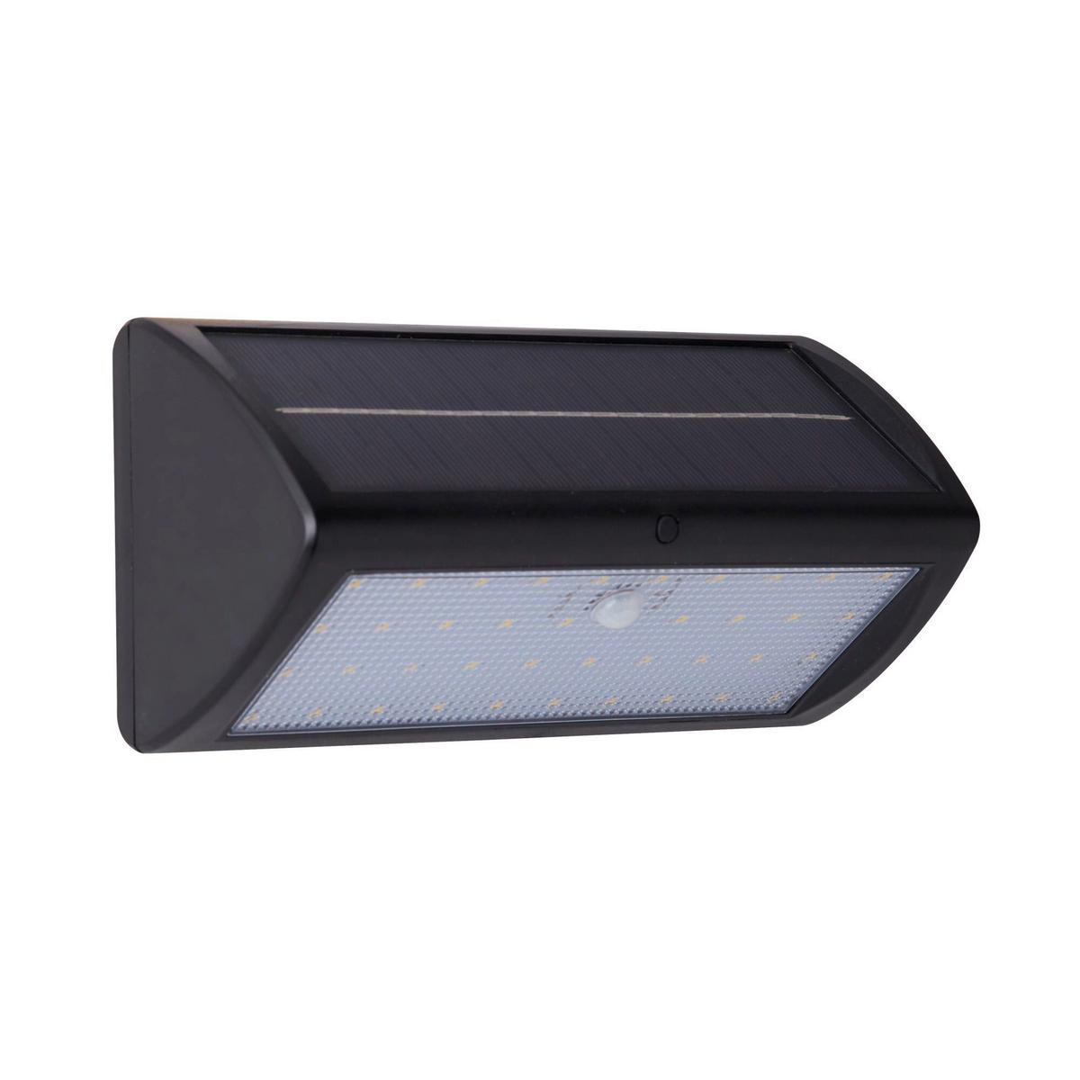 Solarleuchte 67422bk-Pir Solar - Schwarz, Basics, Kunststoff (15,5/14,5/17cm)