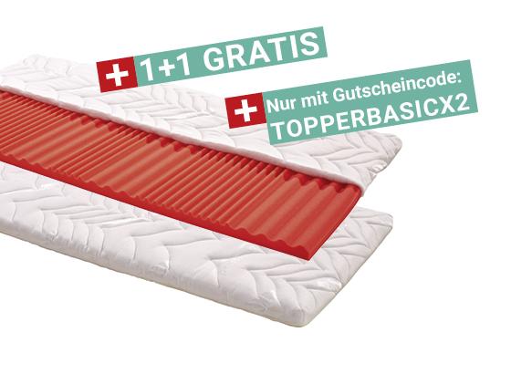 Topper Basic H2 90x200 - Weiß, KONVENTIONELL, Textil (200/90/7cm) - Primatex Topper Basic H2 90x200 - Weiß, KONVENTIONELL, Textil (200/90/7cm) - Primatex