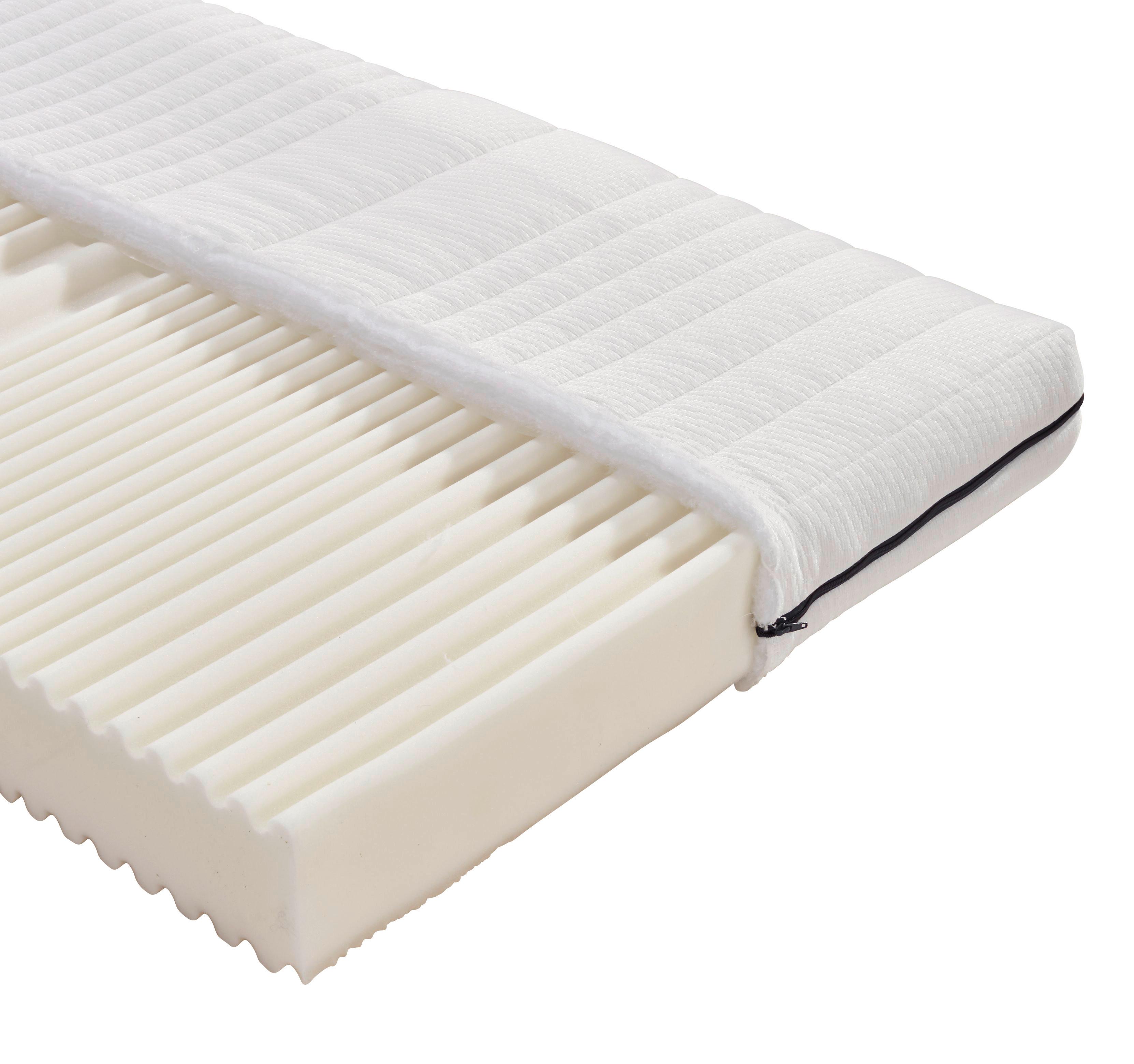 Komfortschaummatratze Flex 90x200 cm H3 H: 15 cm - Weiß, MODERN, Textil (90/200cm) - MID.YOU