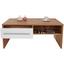 Couchtisch Melbourne - Eichefarben/Weiß, MODERN, Holzwerkstoff (105/45/60cm)