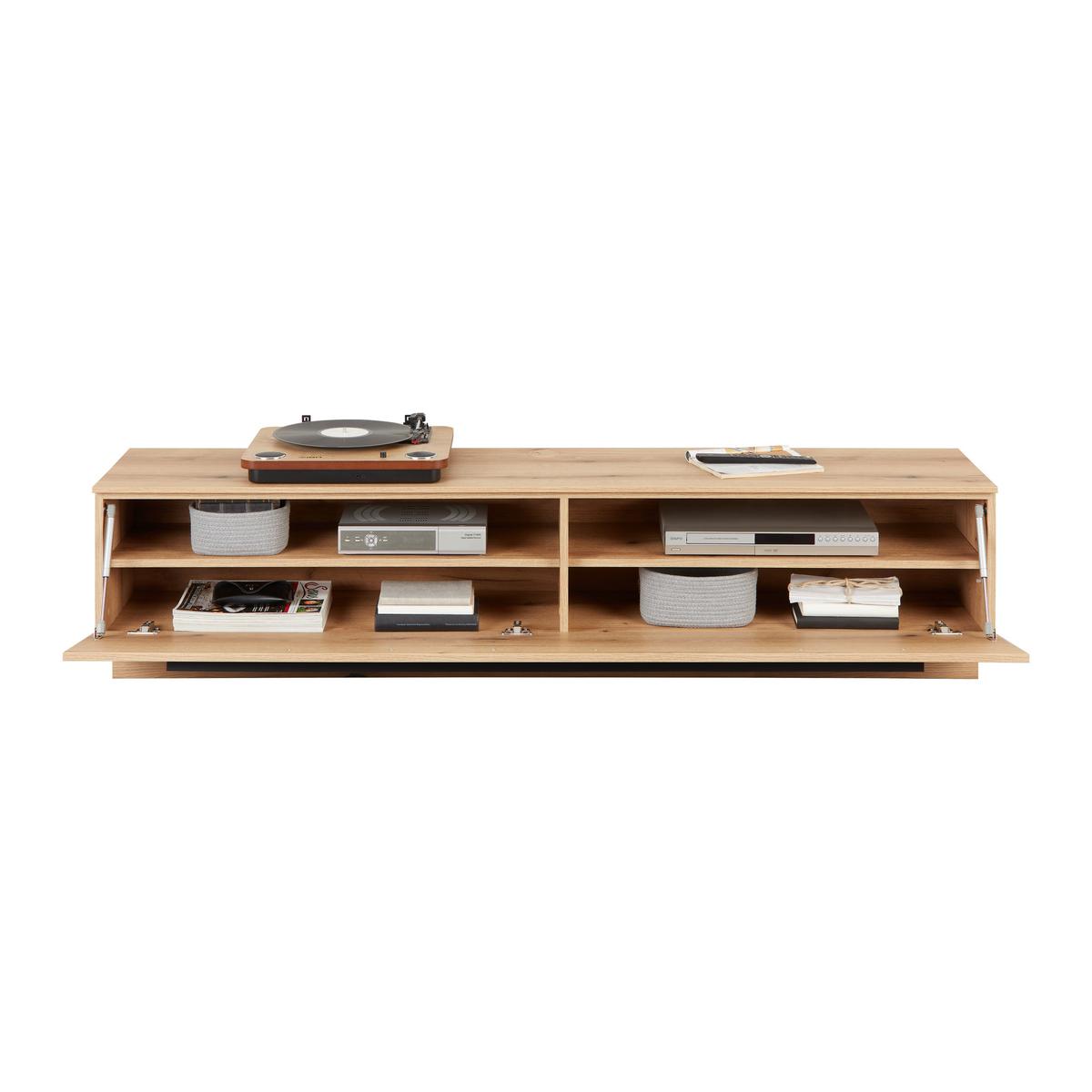 Tv-element Mateo - Eichefarben, MODERN, Holzwerkstoff/Kunststoff (180/41/40cm)