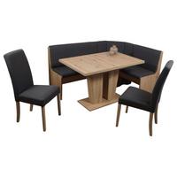 Eckbankgruppe Duisburg Veduso Artimes - Dunkelgrau/Eiche Artisan, KONVENTIONELL, Holz/Holzwerkstoff (125/165cm)