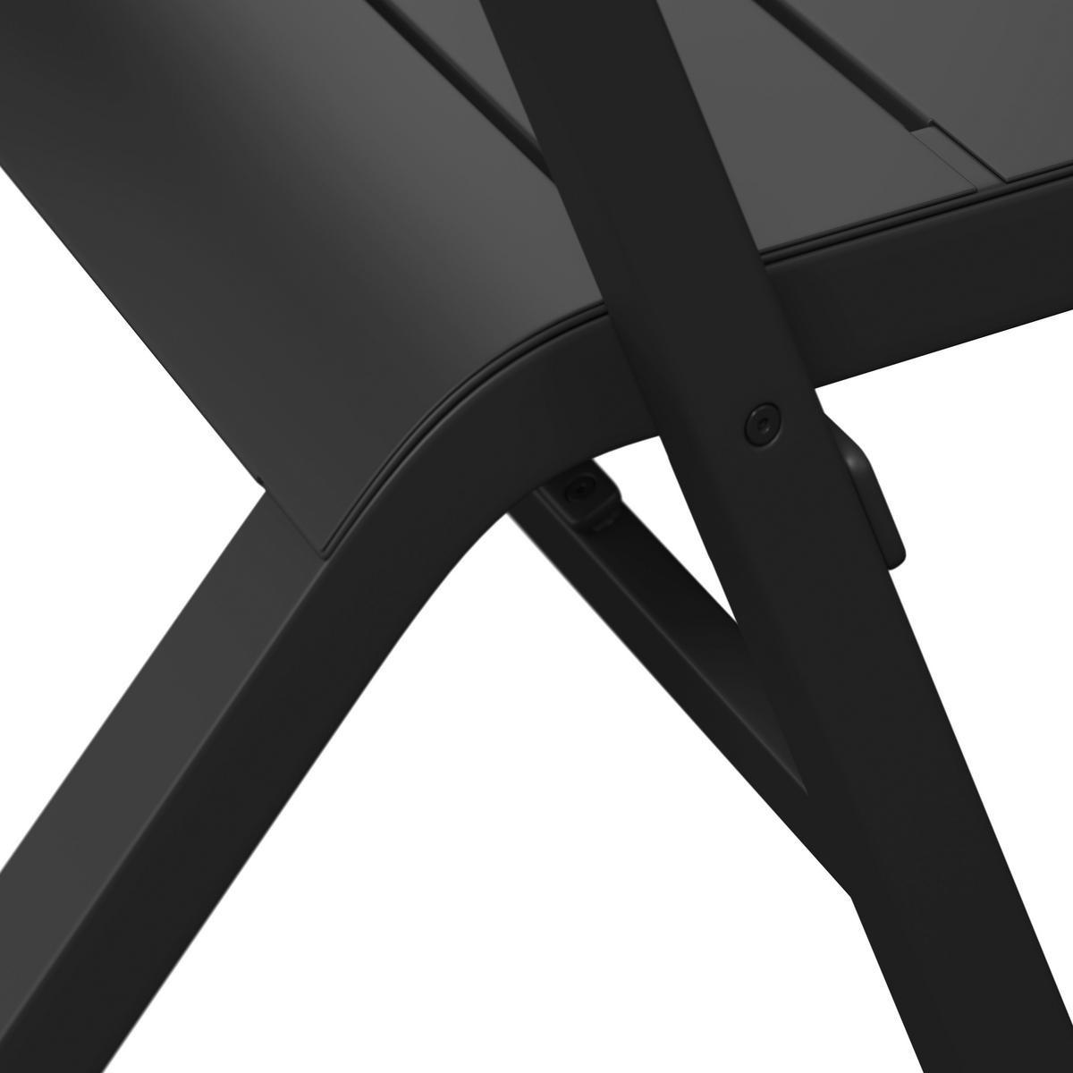 Gartengarnitur Wien - Dunkelgrau, MODERN, Metall (111.5/75/84.5cm) - Beldano