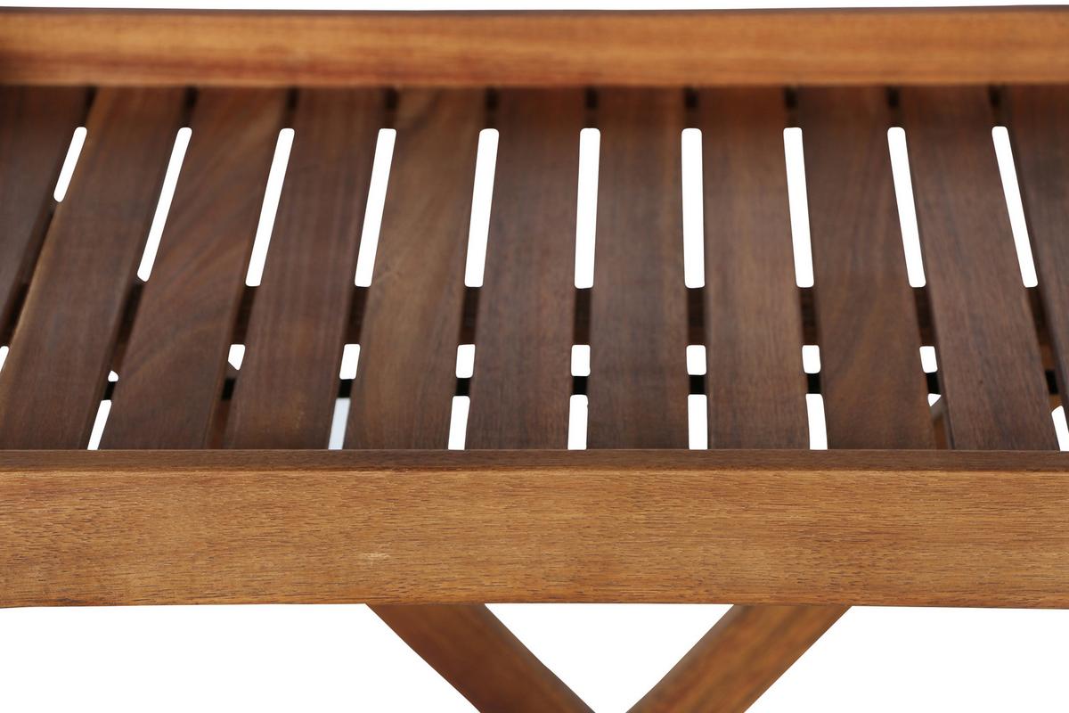 Gartentisch Klappbar Akazienholz L 60 Cm - Akaziefarben, MODERN, Holz (60/40,5/66,5cm) - Siena Garden