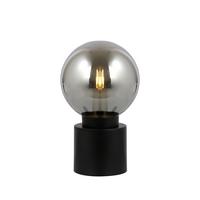 Tischleuchte 21003b - Schwarz, Design, Glas/Metall (15/24,5cm) - Globo