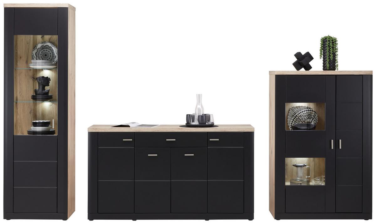 ŠIROKÁ KOMODA GAME - Moderní, kompozitní dřevo (156/88/41cm)