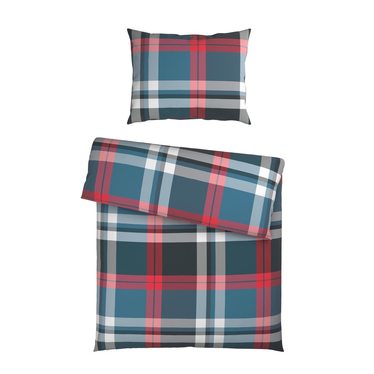 BETTWÄSCHE KOPENHAGEN - Blau/Rot, MODERN, Textil - Luca Bessoni