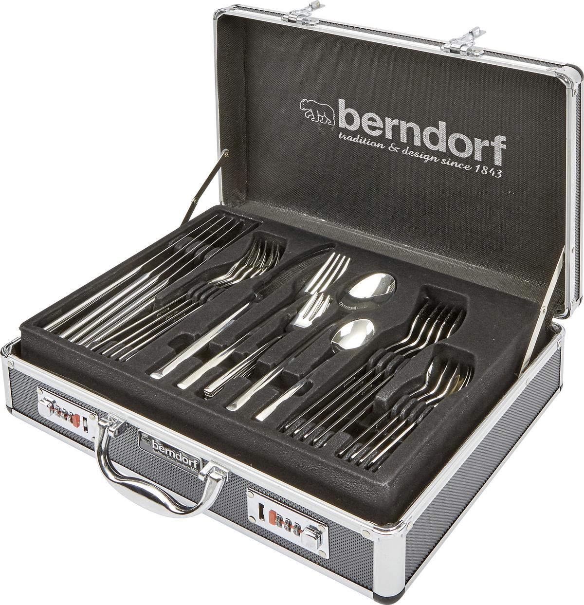 Besteckset 60-teilig Gamma Für 12 Personen - Edelstahlfarben, KONVENTIONELL, Metall (32,5/43,5/10,5cm) - Berndorf