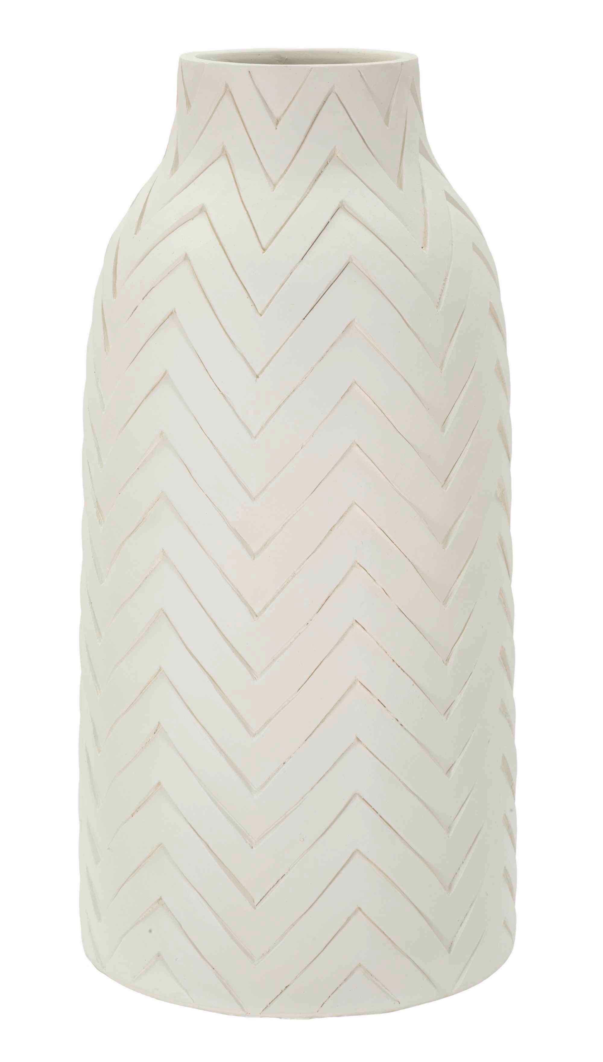 Vase Pot Winter Creme B: 29 cm - Creme, Basics, Metall (29/60/29cm)