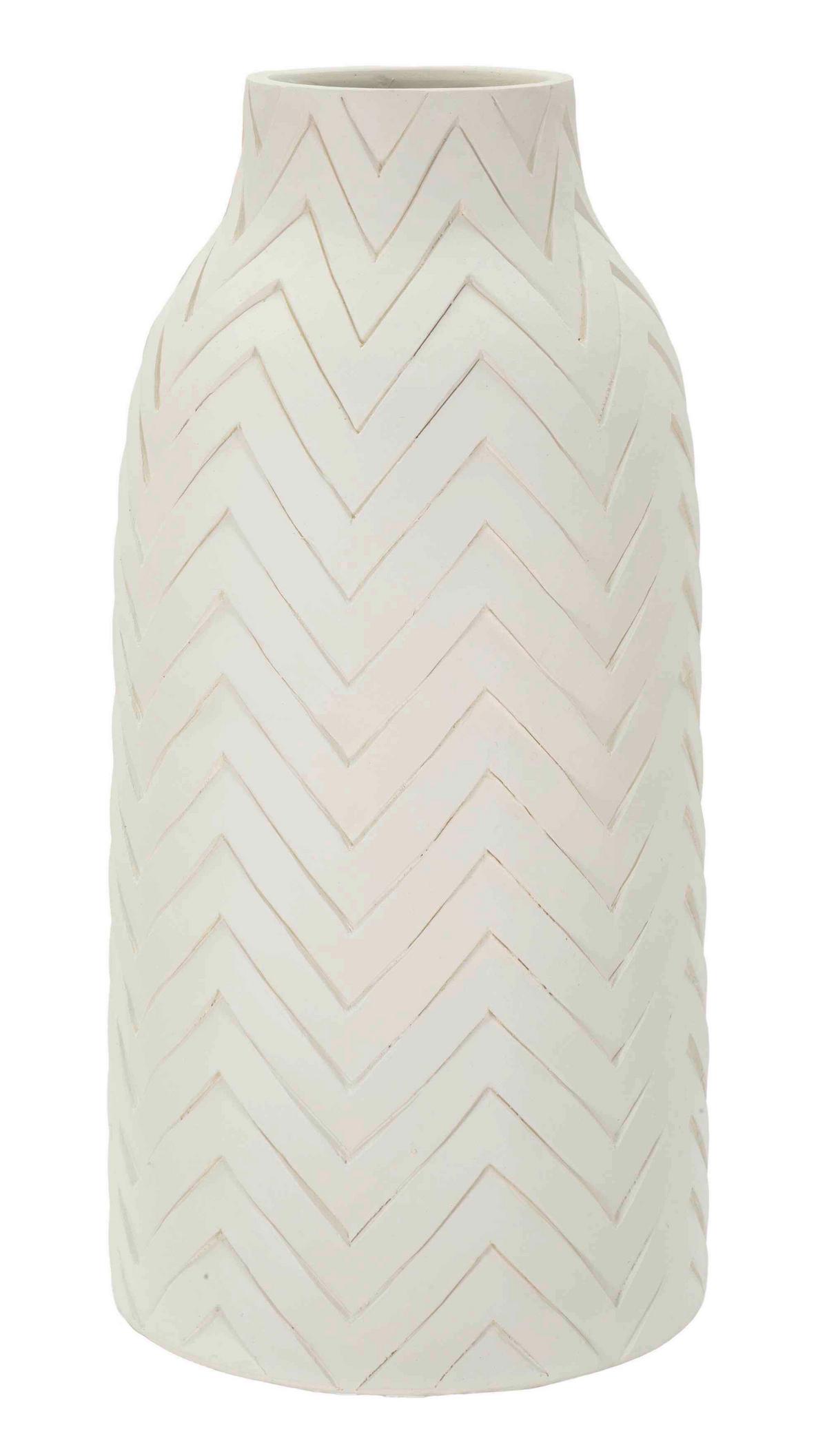 Vase Pot Winter Creme B: 29 Cm - Creme, Basics, Metall (29/60/29cm)