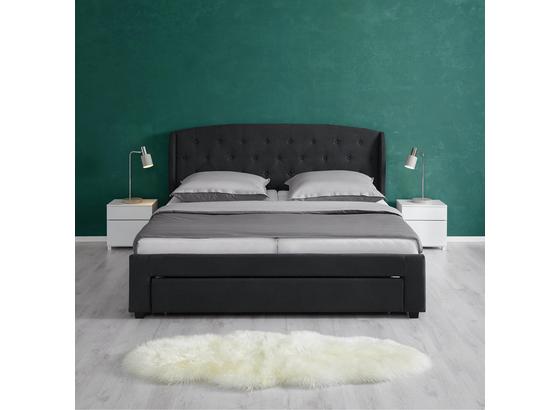 Čalúnená Posteľ Emmi - tmavosivá, Moderný, kompozitné drevo/textil (196/110/215cm) - Modern Living Čalúnená Posteľ Emmi - tmavosivá, Moderný, kompozitné drevo/textil (196/110/215cm) - Modern Living