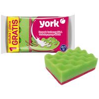 Edénytisztító Szivacs York - zöld, műanyag (10/7/3cm)