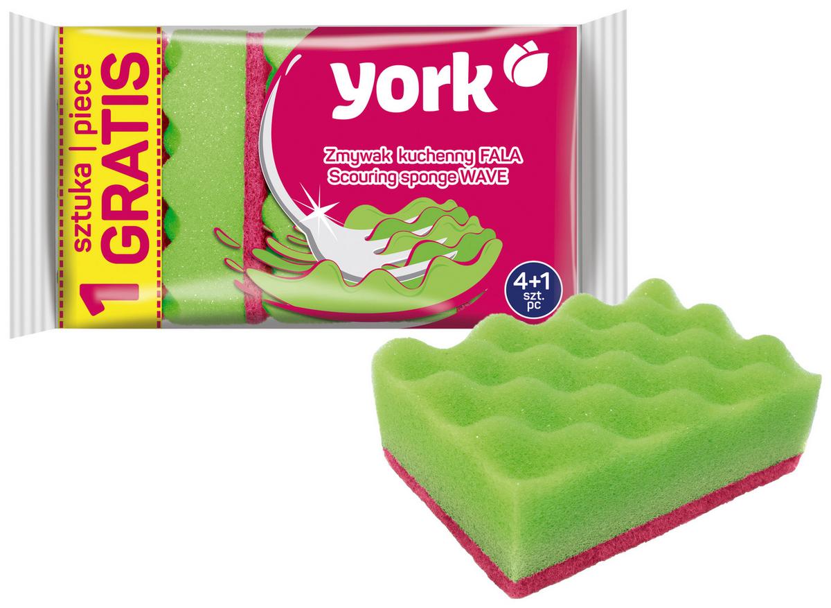 Edénytisztító Szivacs York - zöld, műanyag (10/7/3cm)