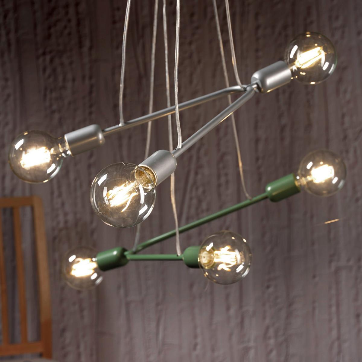 Pendelleuchte 5033/Sv - Grün, Design, Metall (65/10/75cm)