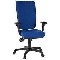 Bürostuhl Zenit High Blau bis 120 kg - Blau, Basics, Kunststoff/Textil (56/130/45cm) - MID.YOU