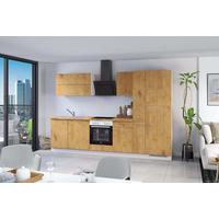 Küchenblock Ip1200 - Eichefarben, Basics, Holzwerkstoff (310cm) - Impuls