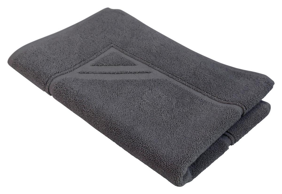 Badematte Katharina - Anthrazit, LIFESTYLE, Textil (50/70cm) - Framsohn
