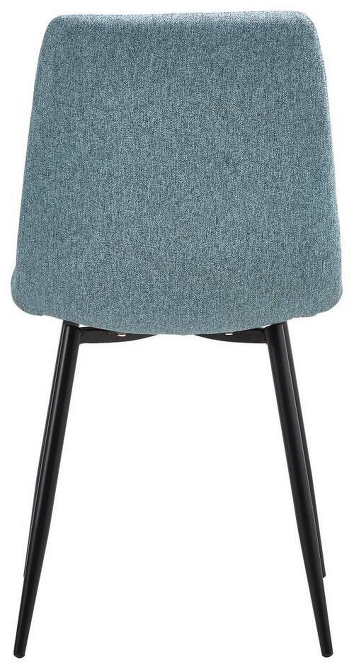 Stuhl-set 4er Empoli Grün - Schwarz/Grau, LIFESTYLE, Textil/Metall (44,5/86/54,5cm) - Livetastic