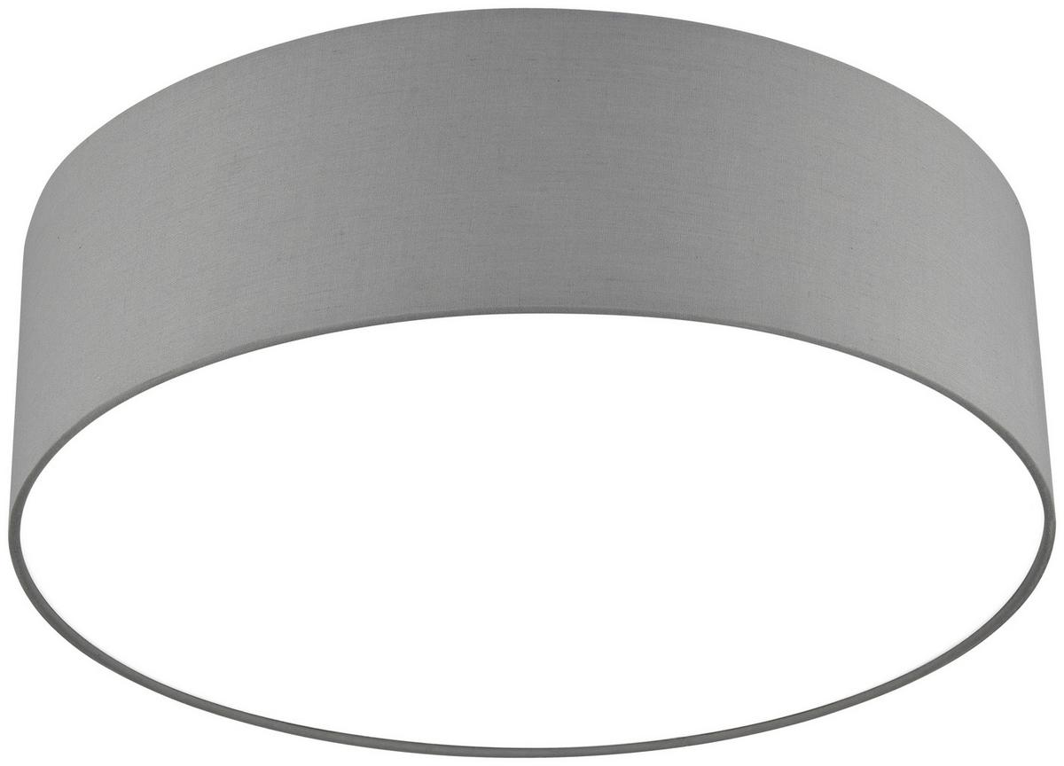 Stropní svítidlo Stoffi Ø 40cm, 25 Watt - šedá, Moderní, textil/plast (40/15cm) - Mömax