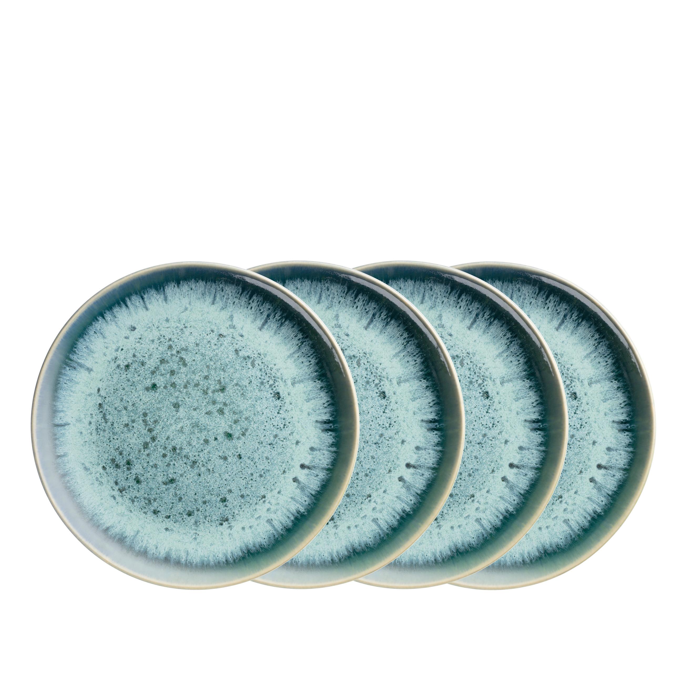 Desserttellerset Carellia Steinzeug, Blau, 4-Teilig - Blau, Basics, Keramik (23/2,4cm) - Mäser