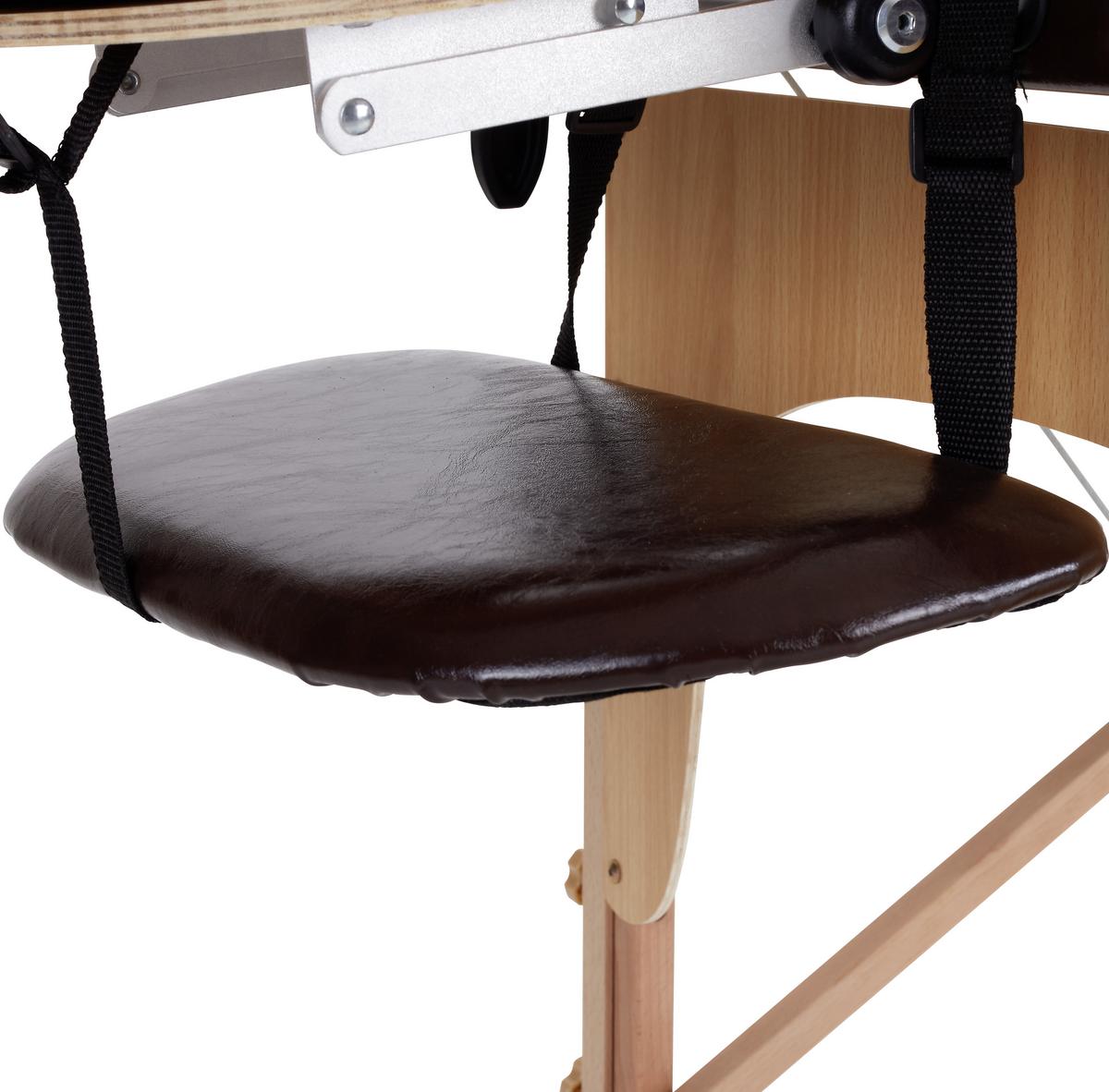 Massageliege Wooden Braun Buche mit Gesichtspolster - Braun, MODERN, Holz/Holzwerkstoff (185/70/62-85cm) - Ondega