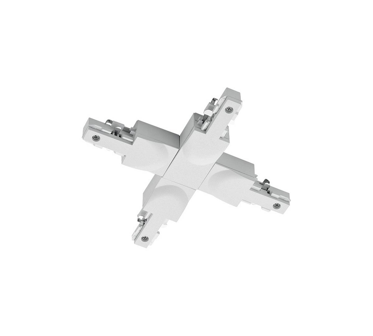 Schienensystem Duoline X-Verbinder 702431 Weiß - Weiß, Basics, Kunststoff (16/2/17cm) - Trio Leuchten
