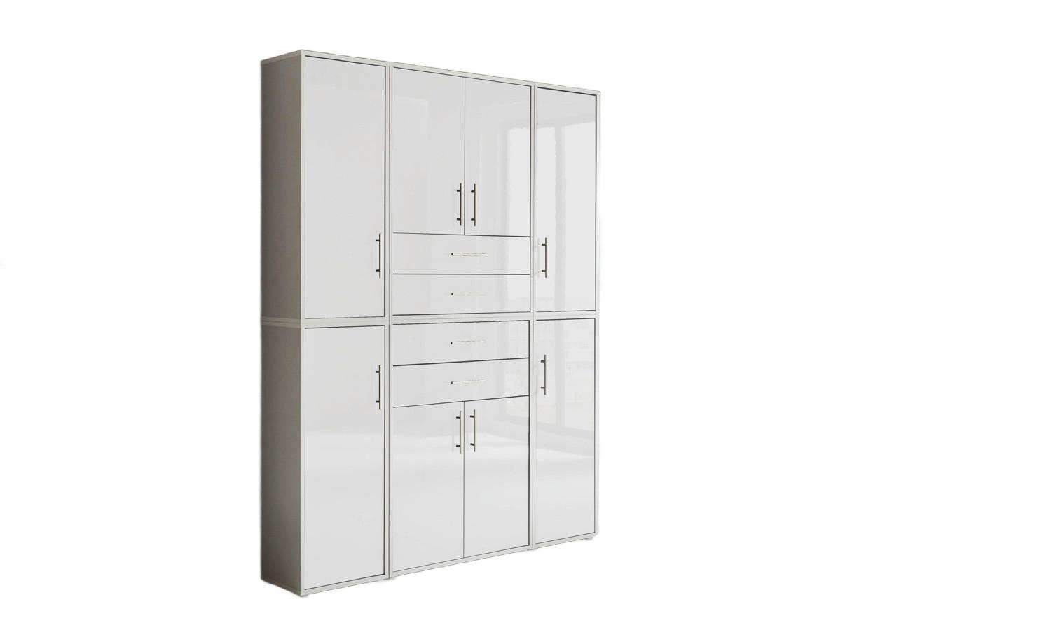 Aktenschrank Office Edition Grau/weiß Hg, B: 172,6 Cm