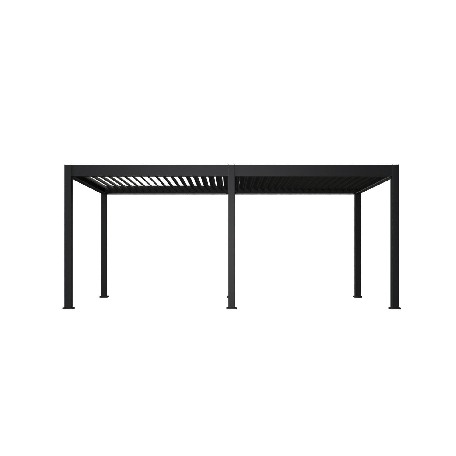 Pergola Deluxe 600x300cm Wetterfest, Elektrisch - Anthrazit, Basics, Metall (600/255/300cm) - Gardenson