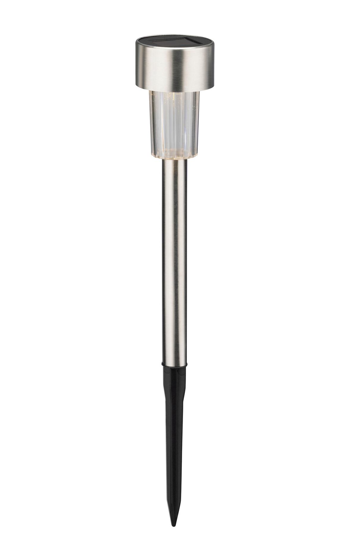 Solarleuchte Helia - Edelstahlfarben, Basics, Kunststoff/Metall (4,5/30,5cm) - Homezone