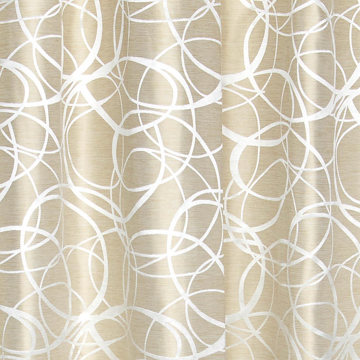 Kombi Készfüggöny Linda - bézs, Konventionell, textil (140/255cm)