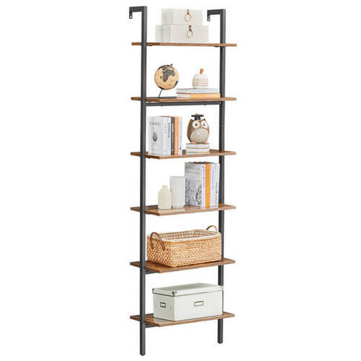 Regal Regal B: 60 cm Braun/Schwarz - Schwarz/Braun, Trend, Holzwerkstoff (60/204,8/30cm) - Boxxx