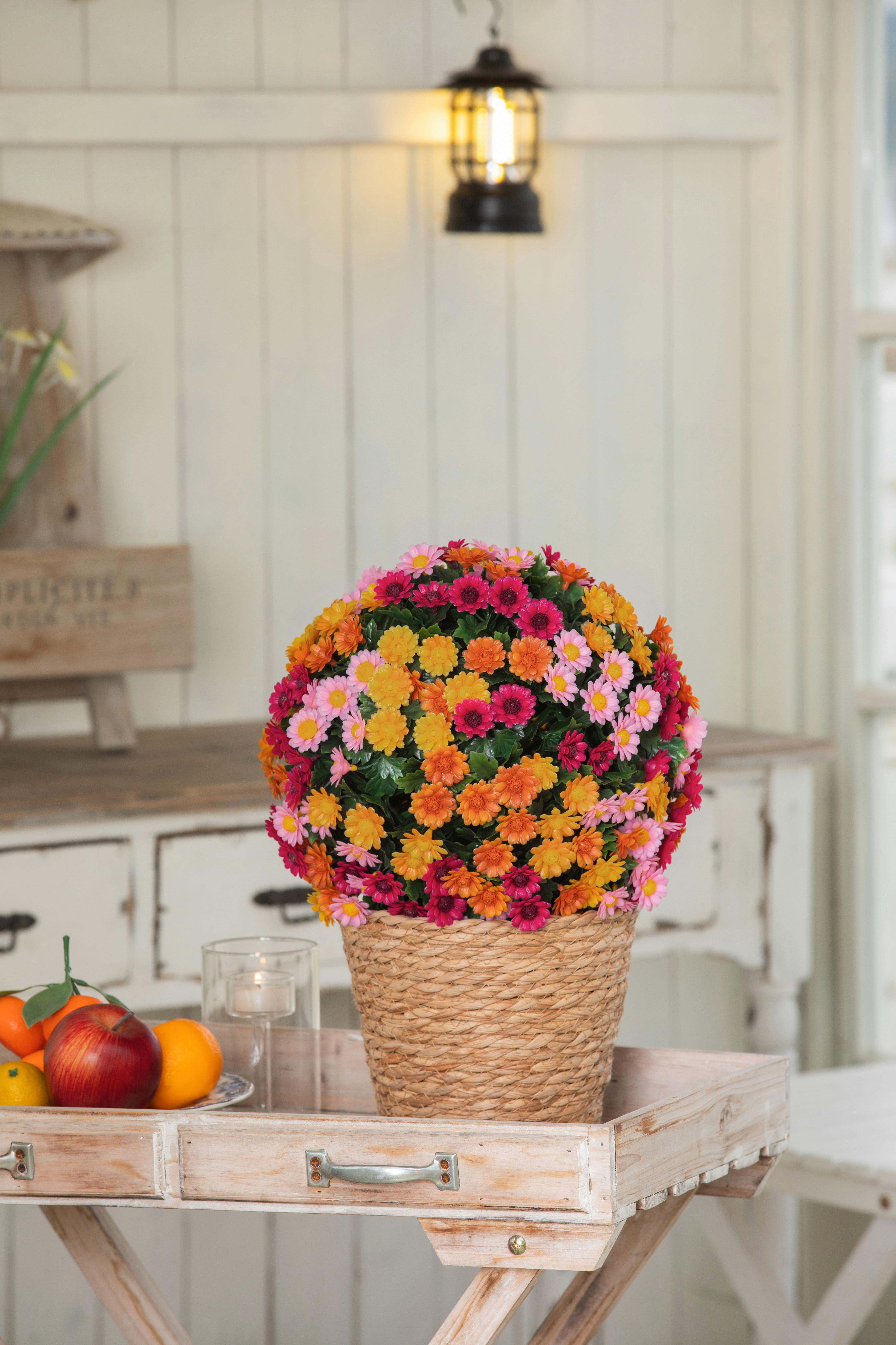 Blütenkugel Hanna - Multicolor, KONVENTIONELL, Kunststoff (27cm) - Luca Bessoni