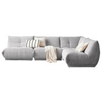 Ecksofa Giselle - Grau, Trend, Textil (315/210cm) - Livetastic