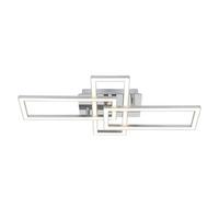 STROPNÉ LED SVIETIDLO OMIE - chrómová/strieborná, Modern, kov/plast (63,5/34/8cm) - Mömax