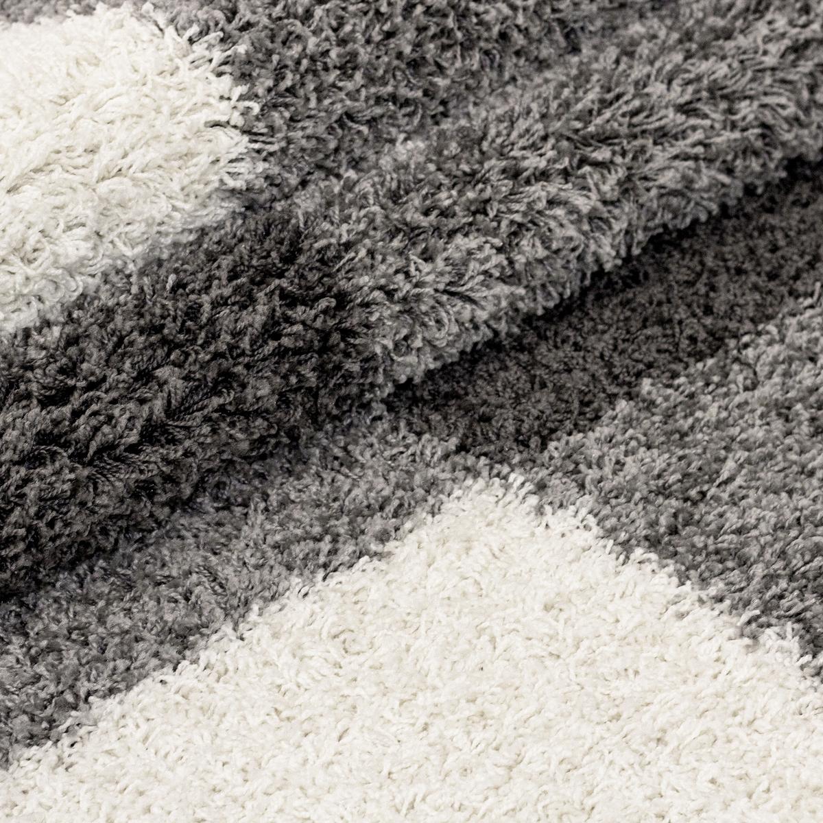 Hochflor Teppich Hellgrau Gala 80x150 cm - Hellgrau, Design, Textil (80/150cm)
