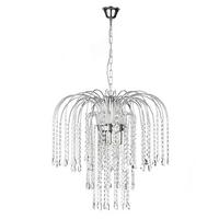 Kristall-Hängeleuchte 4698/G - Chromfarben, KONVENTIONELL, Glas/Metall (50/110cm)