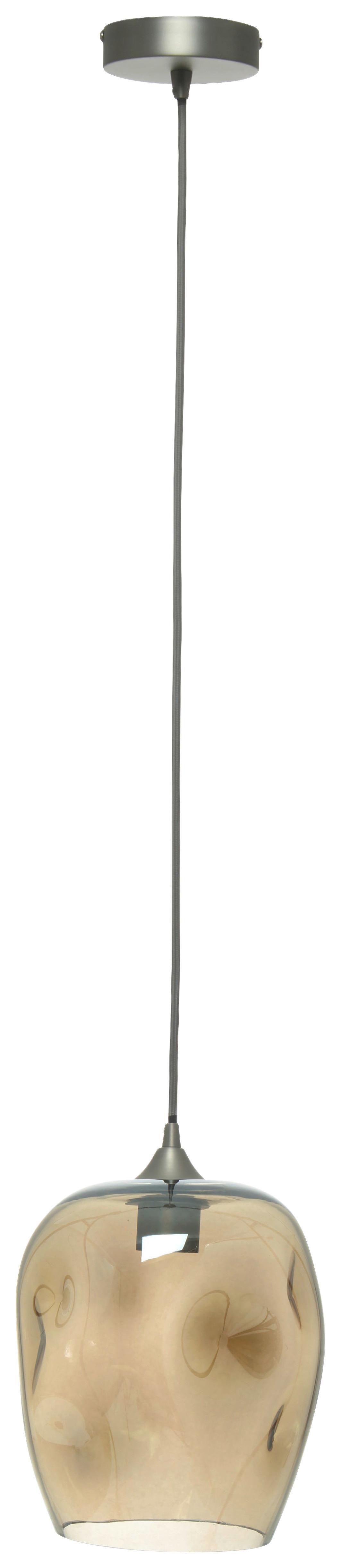 Hängeleuchte Vicky 125 Grau/Klar B: 22 cm