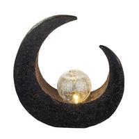 Solarleuchte 33469 - Klar/Schwarz, Design, Glas/Kunststoff (29,4/9/30,5cm) - Globo