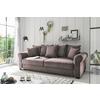 2-sitzer-sofa Mit Schlaffunktion Maureen B:250cm - Schwarz/Braun, KONVENTIONELL, Textil (247/95/125cm) - MID.YOU