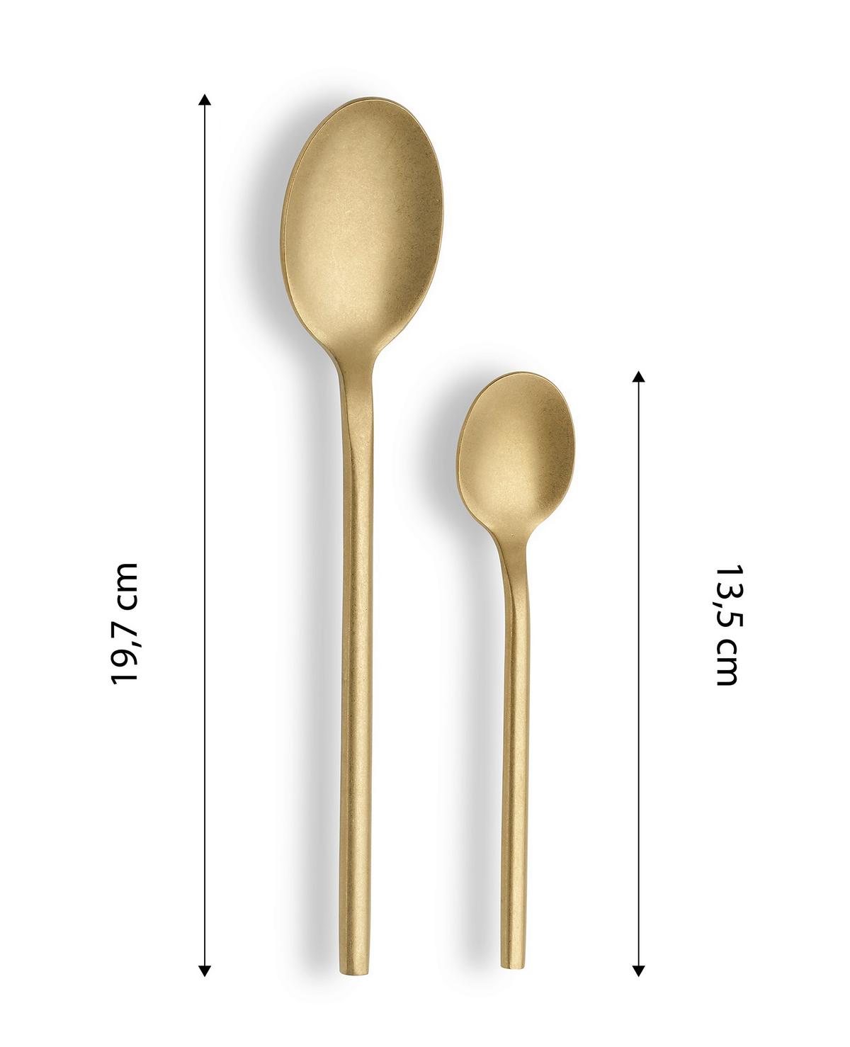 SADA PRÍBOROV LG-BS-1665C, TAFELBESTECKMALOU - šampanská, Basics, kov - Echtwerk