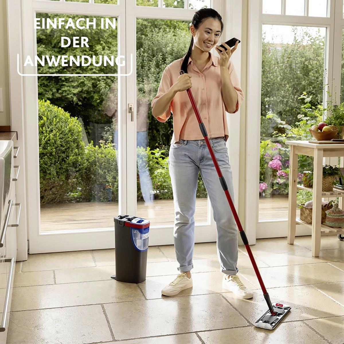 Bodenwischer H2pro - Dunkelgrau, Basics, Kunststoff (24/18/42cm) - Vileda