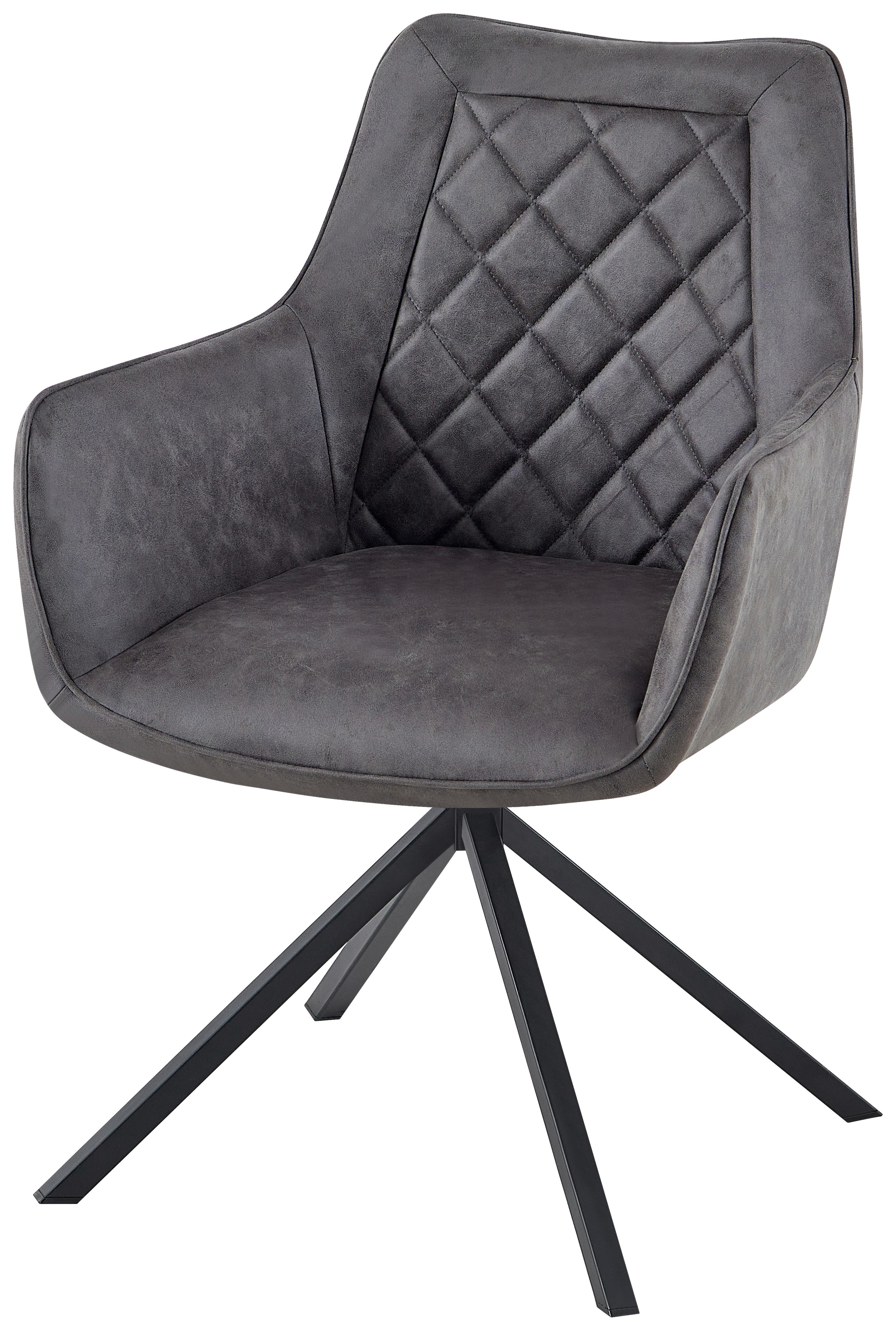 ŽIDLE S PODRUČKAMI AERON 125 - antracitová, Design, kov/plast (62/89/59.5cm) - Kayoom