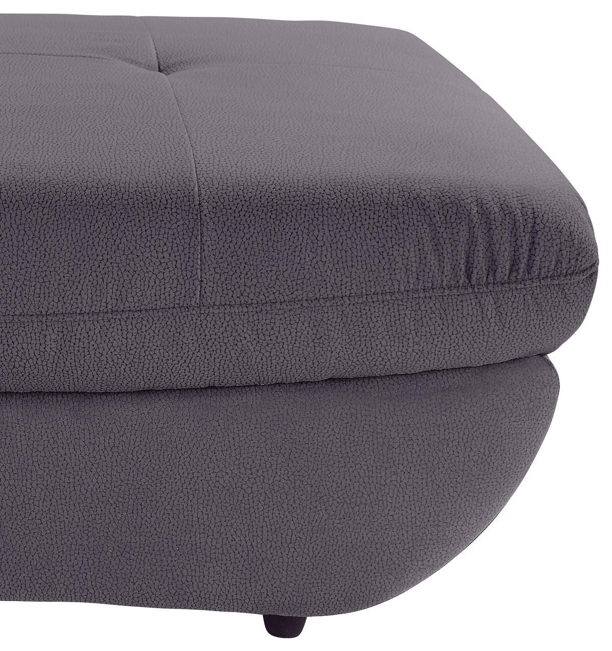 Taburet s úložným prostorem Park, barva antracit - černá/antracitová, Moderní, textil/plast (107/43/75cm) - Luca Bessoni