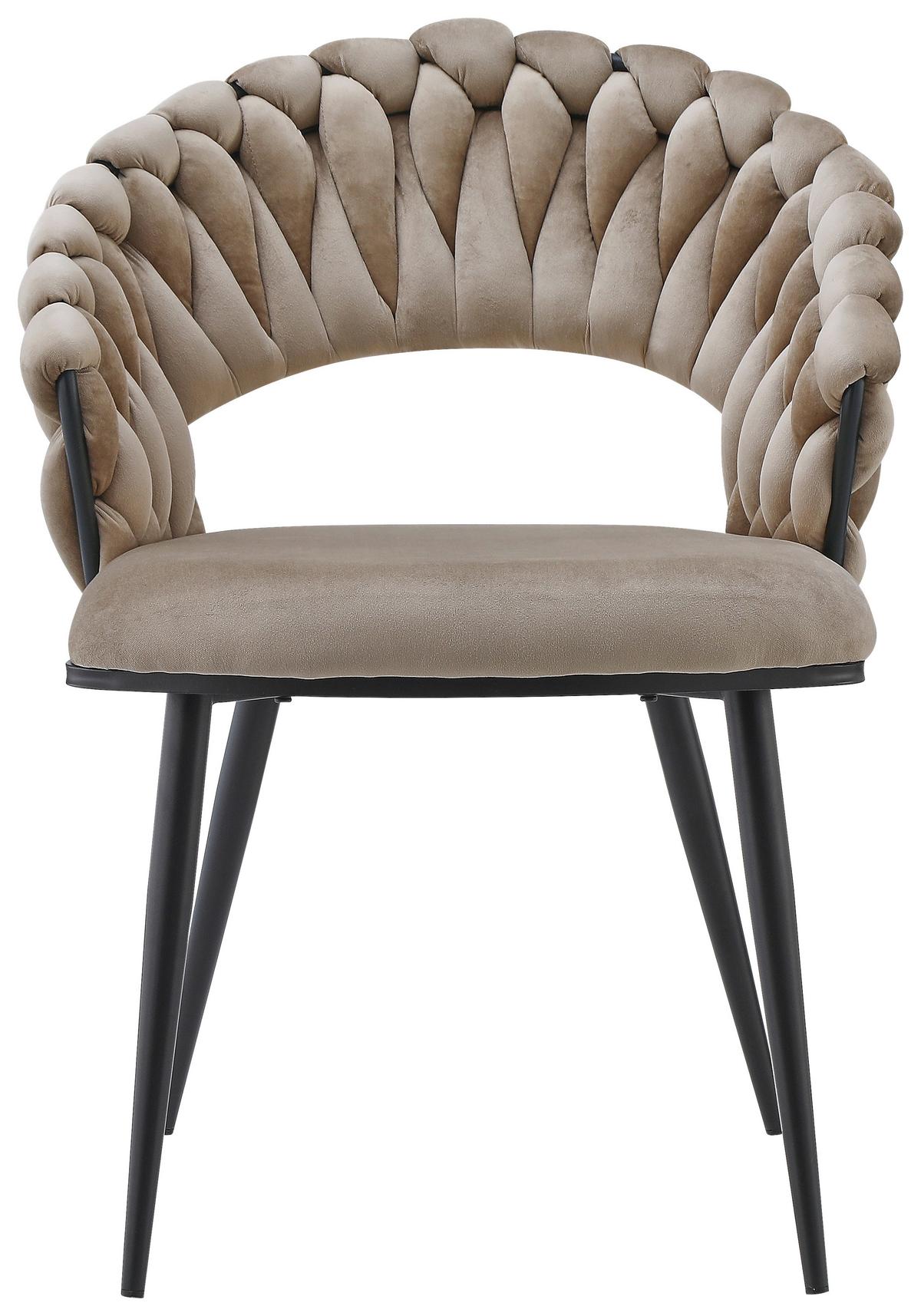 SADA ŽIDLÍ S PODRUČKAMI FINESSE 125 - černá/béžová, Design, kov/plast (61/82/60cm) - Kayoom
