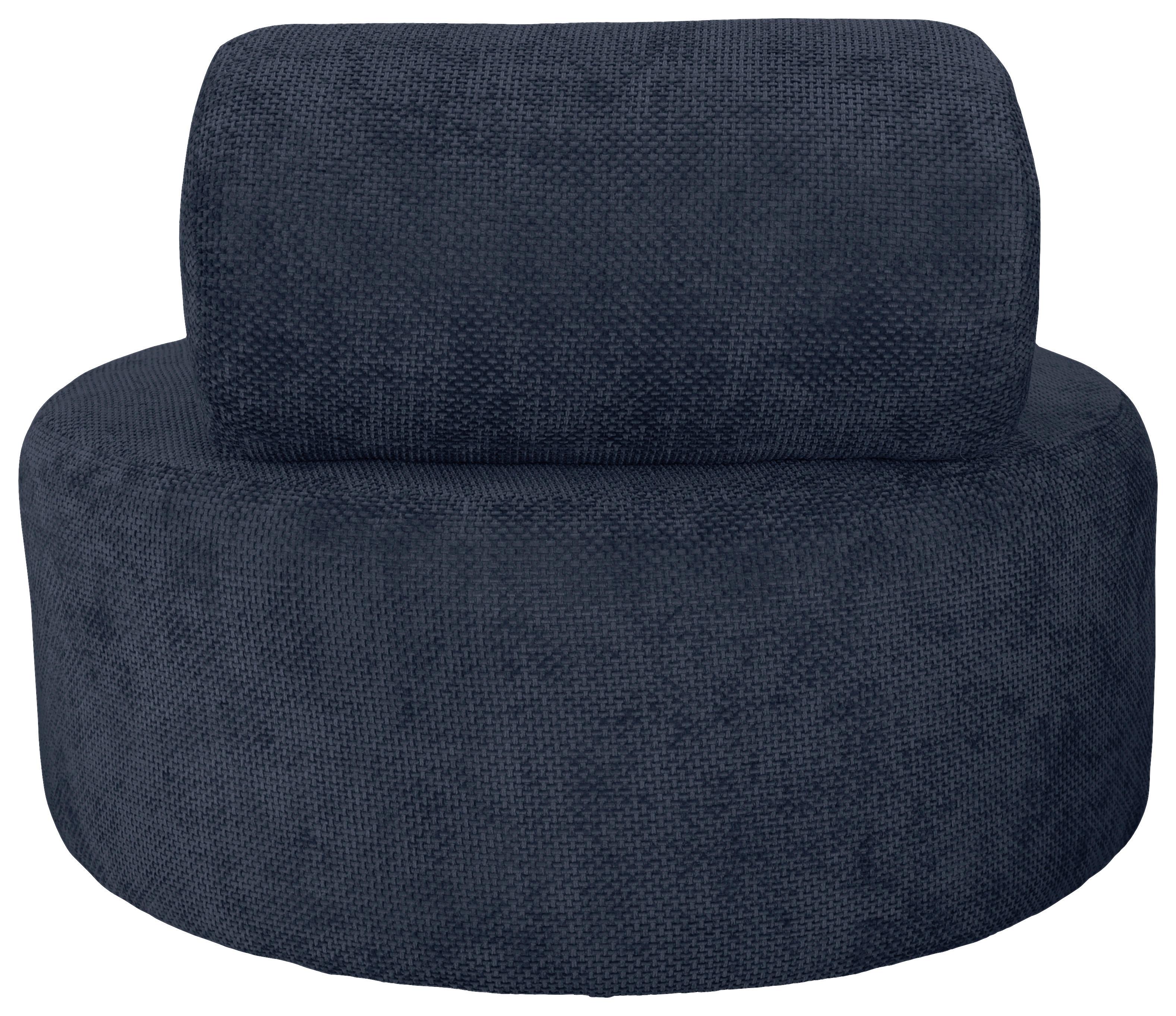 Relaxsessel Moss Dunkelblau B: 88 cm - Schwarz/Dunkelblau, Basics, Textil (88/70/88cm) - Livetastic