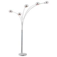 Stojací lampa Turle V: 200cm, 40 Watt - barvy chromu, Moderní, kov (130/200cm) - Mömax